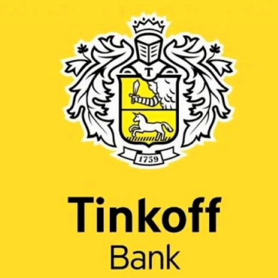 Тинькофф упростил логотип, заменив герб на черную букву Т на желтом щите